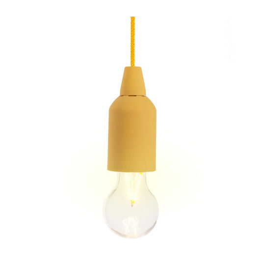 Outdoor Pull & Click Emergency Light Mustard 5.50 x 16cm