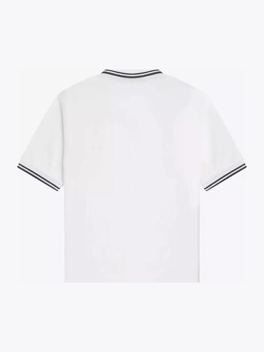Herren Sportliche Kurzarm Polo Bluse Weiß
