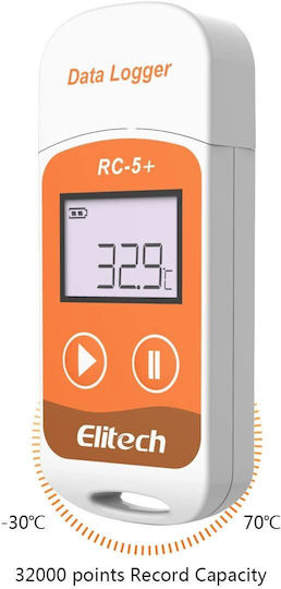 Elitech Rc-5+ Usb Thermometer Datenlogger Recorder 32000 Punkte Hohe Genauigkeit Pdf Direktbericht Lesung Rc-5+