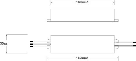 Baris Light LED-Netzteil Ip67 10w 24v 100-264vac 116x30x20mm W6011001-110