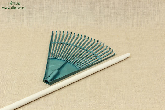 Plastic Triangular Lawn Rake Olive