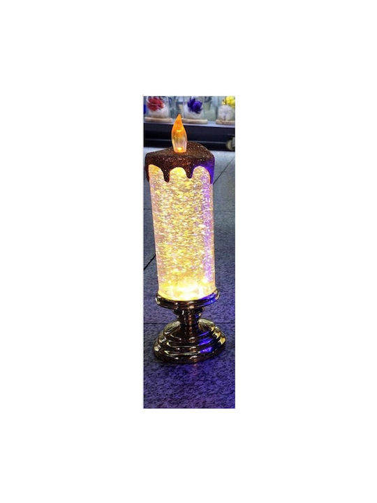 Decorative Candle Lamp Vortex LED Candle Light Color Changing Glitter Flameless Gold