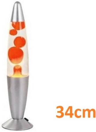 Lava Lamp 34cm Orange