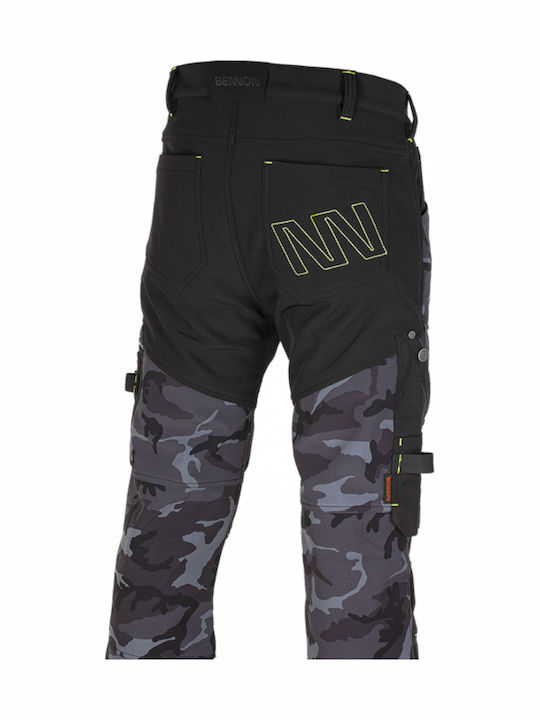 Bennon Work Trousers Camouflage Camos Bnn 7.043
