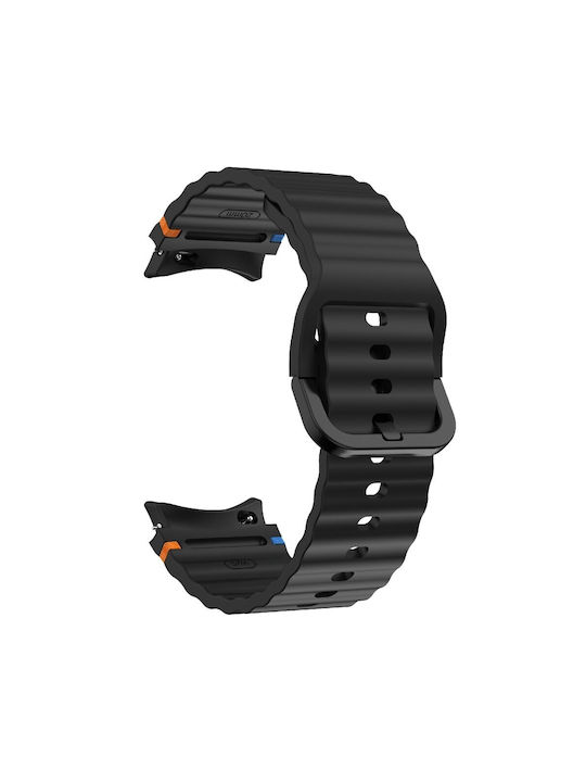 Kalebol Каишка Силикон Черен (Samsung Galaxy Watch 5, 5 Active, 5 Pro, 6, 6 Classic, 7, FE)