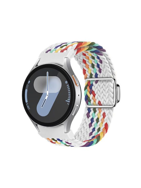Kalebol Silicone Wearable Strap White Samsung Galaxy Watch 5 5 Active 5 Pro 6 6 Classic 7 FE