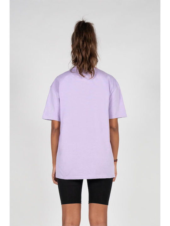 Mj Gonzales Mjg Heavy Oversized Tee Ladies Butterfly Illusion Lilac Fw24 Mjg11916-00145