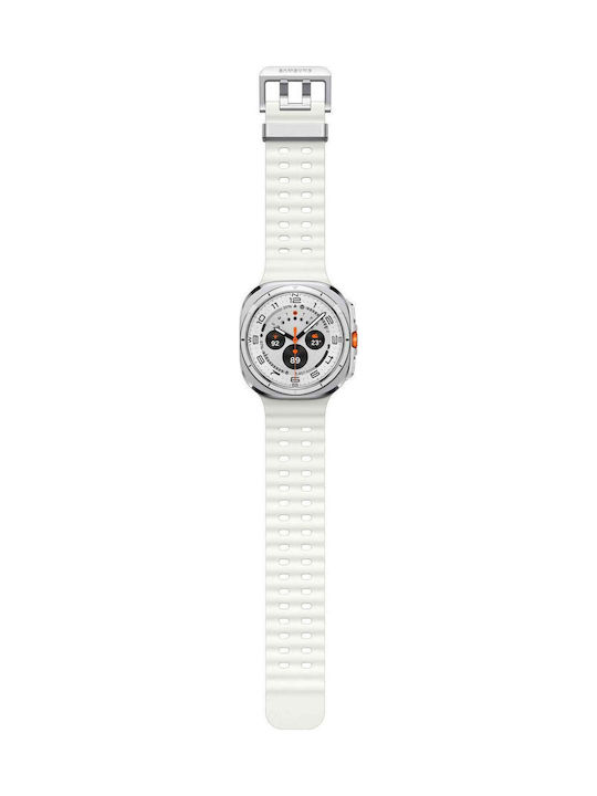 Lip Watches Men's Watch Battery with White Leather Strap