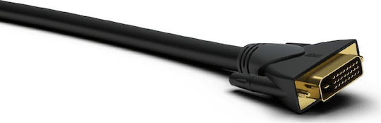 Procab Cablu DVI-D - DVI-D 3m Negru (CLV140/3)