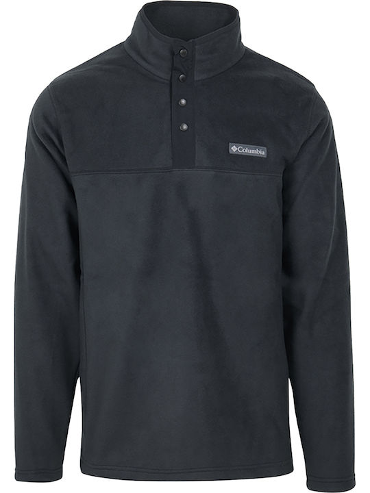 Steens Mountain Half Snap Ii Long Sleeve Black Blouse