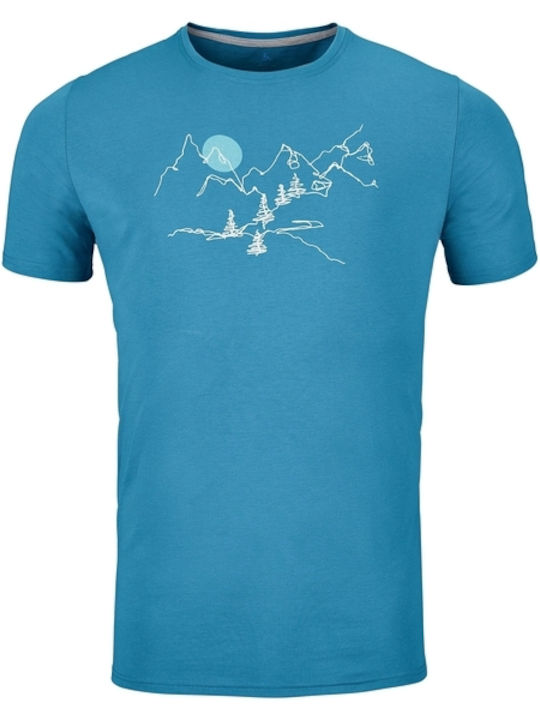 Nikko Landscape Athletic Short Sleeve T-Shirt Blue