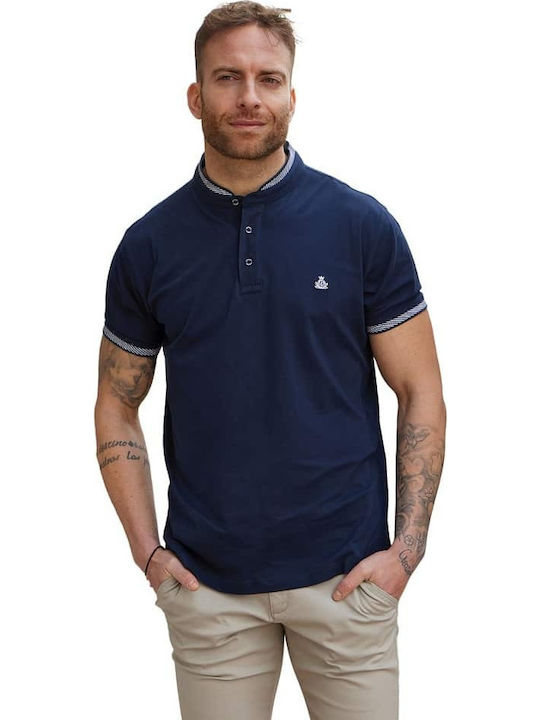 Short Sleeve Blue Blouse