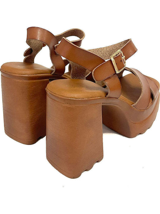 Sandalen Tabac Braun
