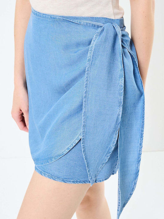 Mini Skirt Envelope Medium Blue Denim