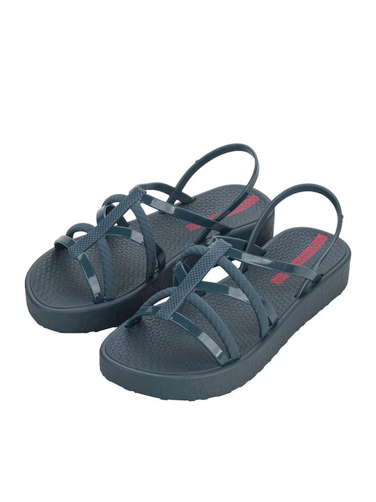 Diversa Flatform Σαγιονάρες σε στυλ Πέδιλα σε Γαλάζιο Χρώμα
