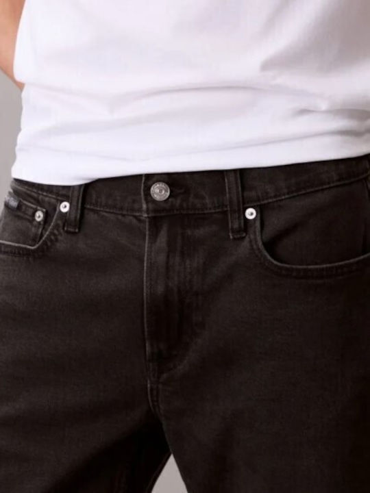 Men's Jeans Pants with Slim Tapered Fit Black