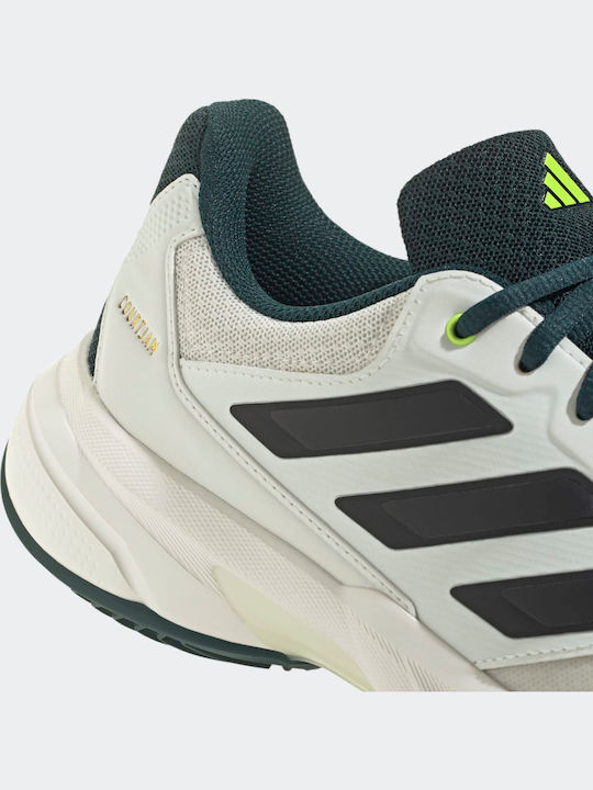 adidas Courtjam Control 3 Men's Tennis Shoes for Clay Courts White