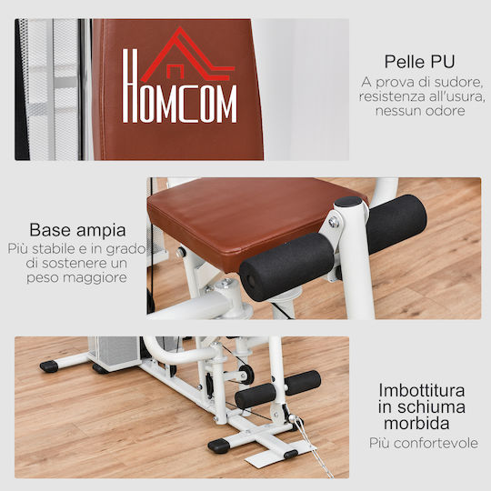 HomCom Multifunktionales Trainingsgerät mit Gewichten