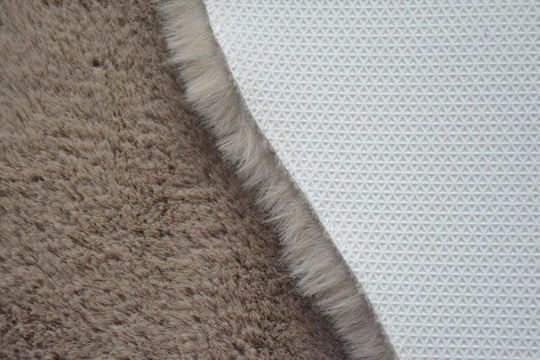 Newplan Χαλί Αντιολισθητικό Γούνινο Φ160cm Taupe