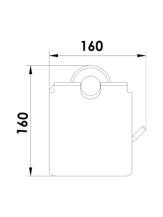 Inter Ceramic Χαρτοθήκη Χρυσή 6988354213540