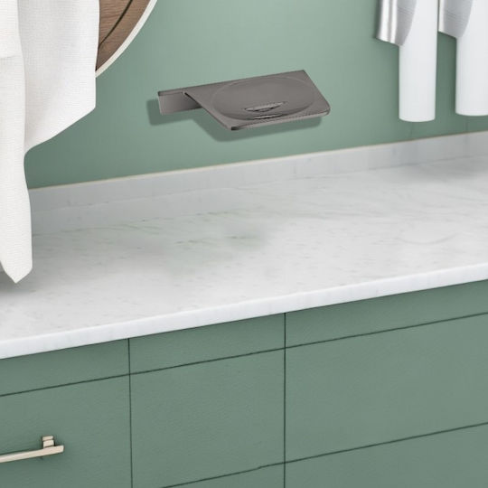 Inter Ceramic Soap Dish Ceramic Gray
