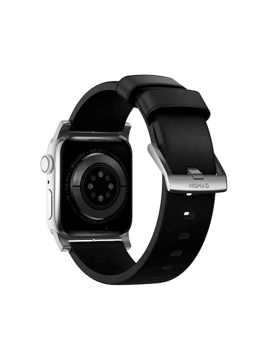 Nomad Armband Leder Schwarz (Apple Watch 46mm/49mm, Apple)