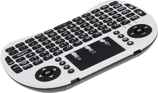 Quer KOM0479 Kabellos Bluetooth Tastatur mit Touchpad Englisch US Weiß