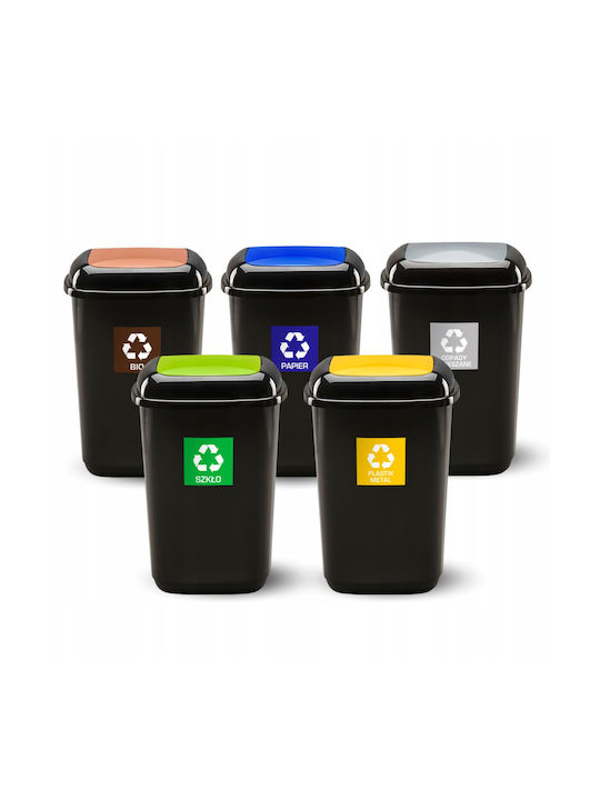 Plafor Abfalleimer Recycling Kunststoff Blau 28Es 1Stück