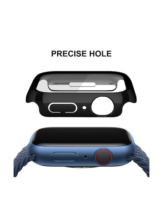 Enkay Carcasă de Plastic în culoarea Negru pentru Apple Watch Seria 7, 8, 9 - 41mm