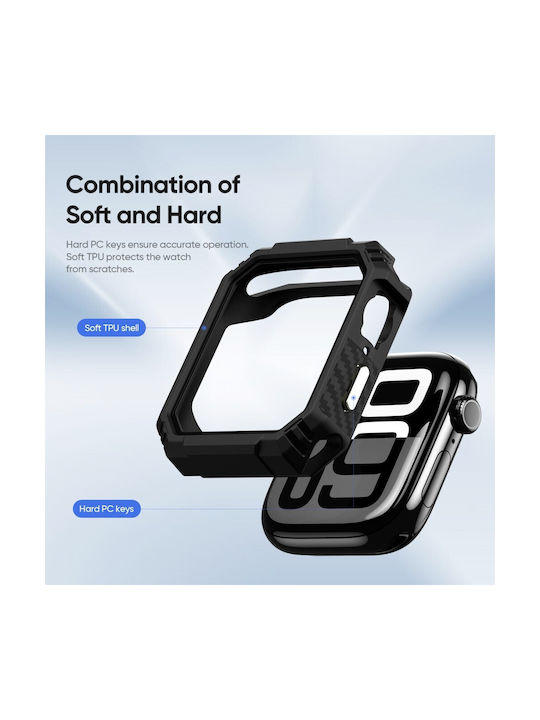 Dux Ducis Plastic Case in Black color for Apple Watch Series 10, 46mm