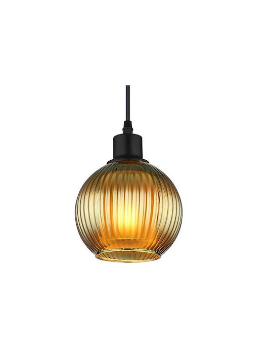 Globo Lighting Висящо Осветително Тяло Тюркоазен с Цокъл E27 15x15x120см.
