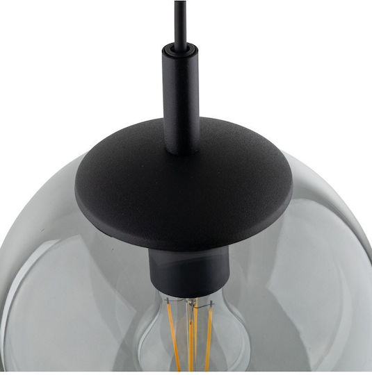 TK Lighting Κρεμαστό Φωτιστικό Διάφανο με Ντουί E27