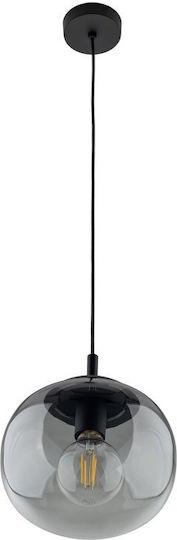 TK Lighting Κρεμαστό Φωτιστικό Γκρι με Ντουί E27 20x20εκ.