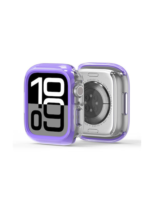 Apple Watch Series 7 8 9 45mm Dux Ducis Camo Series Case Purple