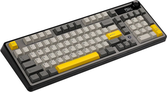 Ajazz AK980 Gaming Mechanical Keyboard with Gift Switch V2 switches and RGB lighting (English US) Gray