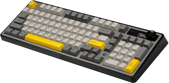 Ajazz AK980 Gaming Mechanical Keyboard with Gift Switch V2 switches and RGB lighting (English US) Gray