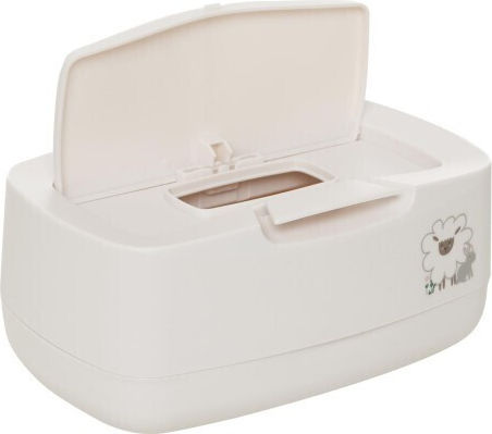 Bebejou Tiny Sheep Ecru Baby Wipes Case