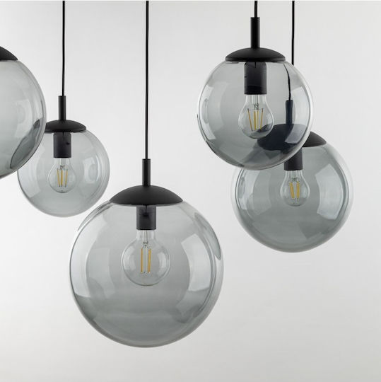TK Lighting Κρεμαστό Φωτιστικό Λευκό για 5 Λαμπτήρες E27