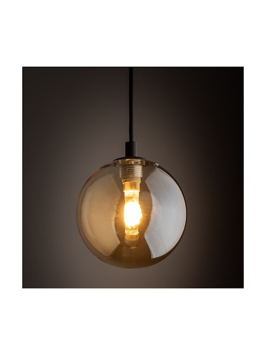 TK Lighting Κρεμαστό Φωτιστικό Μαύρο Ράγα με Ντουί G9 120x120εκ.