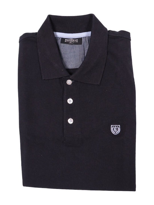 Polo Kurzarmbluse Marineblau