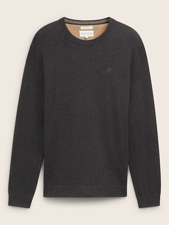 Basic Long Sleeve Anthracite Sweater