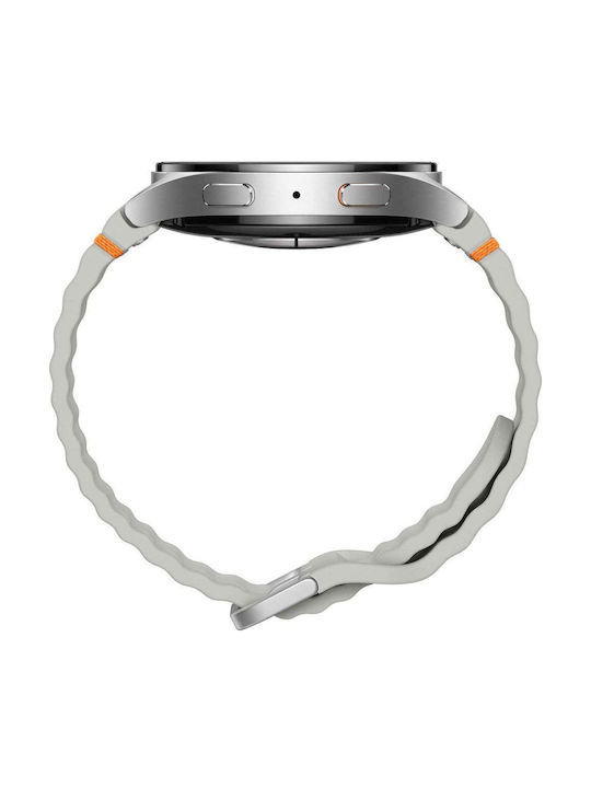 Tekday Digital Men's Watch Chronograph Battery with White Rubber Strap