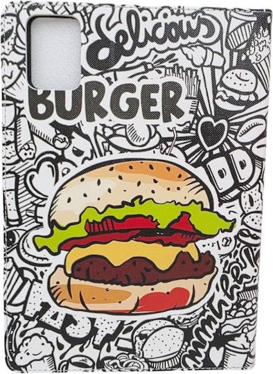 Flip Cover 3D Design Case Pen Slot Galaxy Tab A9 Plus 11'' Burger