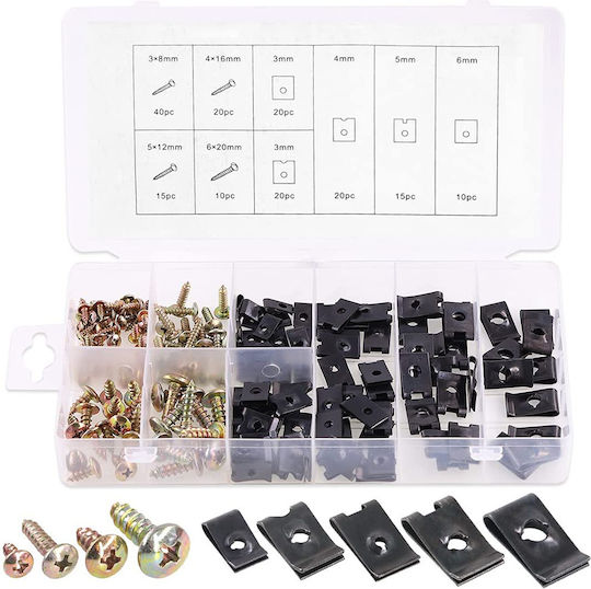 Creioane Colorate Şuruburi Metalice Clips 170bucăți