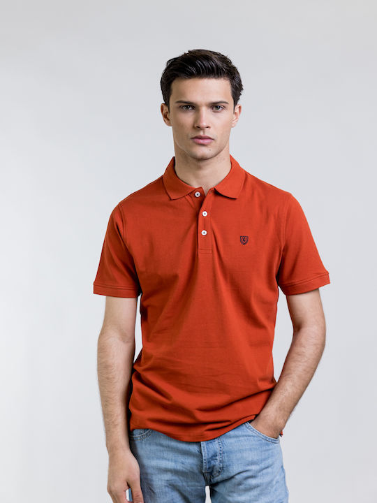 Polo Kurzarmbluse Rot