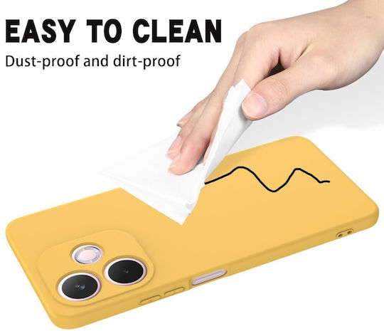 Solid Color Back Cover Σιλικόνης Κίτρινο (Oppo A5 Pro)
