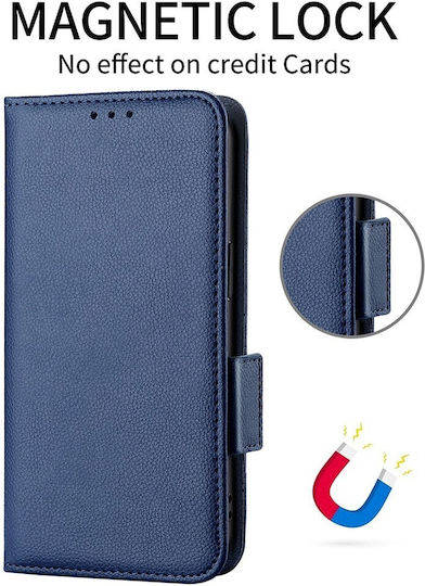 Double Buckle Портмоне Син (Xiaomi 14TRealme 14T)