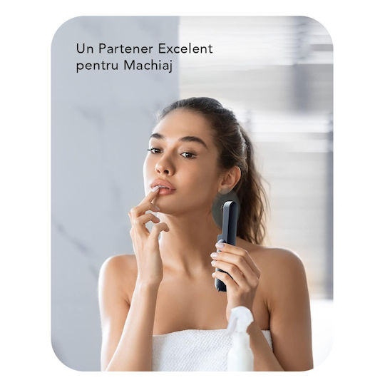 Ultra Portabil 3 În 1 Ventilator De Mână Birou Gât 3 Viteze Pliabil Baterie Portabilă 2000mah 20h Autonomie Skdr Airmini Albastru