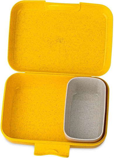 Koziol Kids' Food Container made of Bamboo 1.2lt Yellow x x 6.5cm