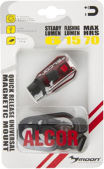 Moon Alcor Wiederaufladbar Rückseite Fahrradlicht LED E3.2